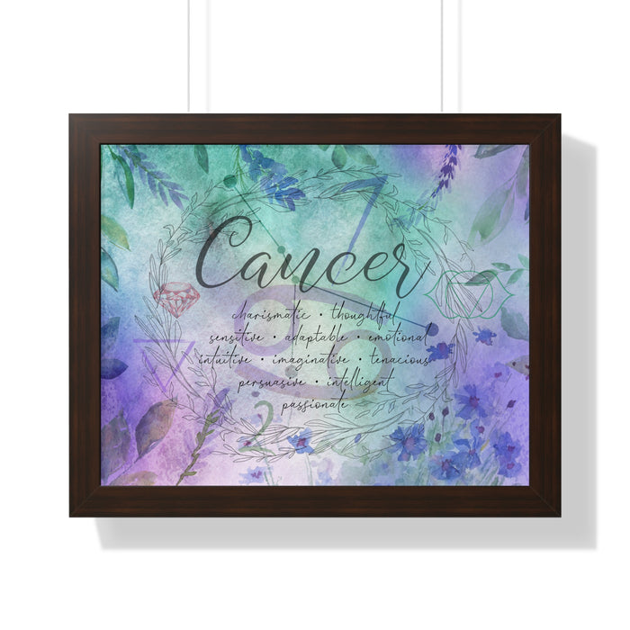 Cancer Framed Horizontal Poster