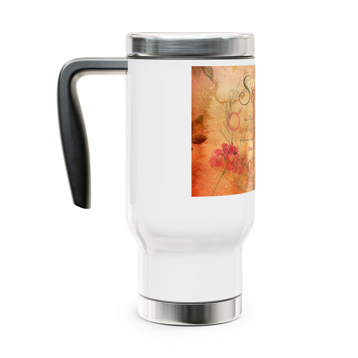 Scorpio Stainless Steel Travel Mug with Handle, 14oz