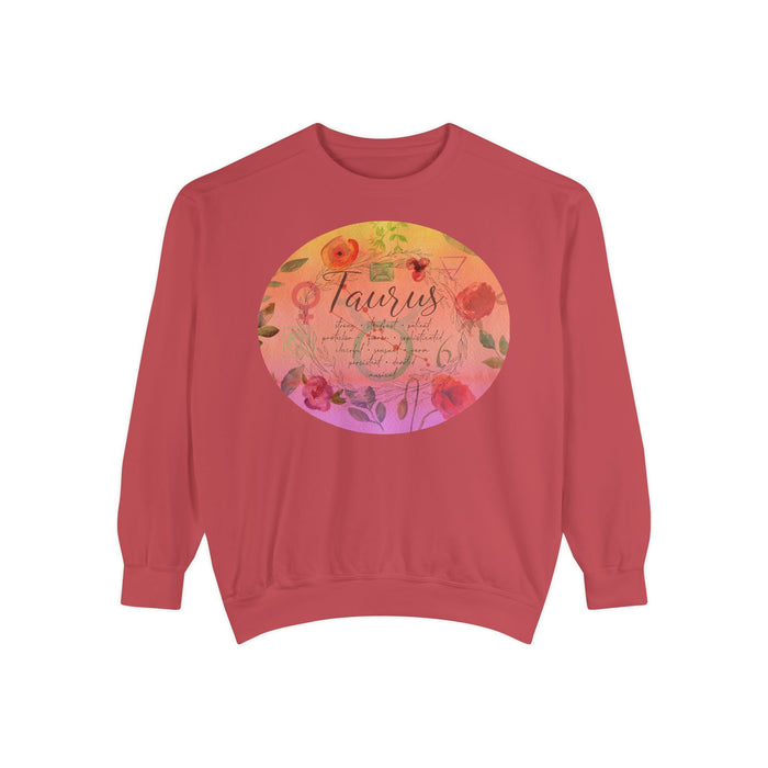 Taurus Unisex Garment-Dyed Sweatshirt