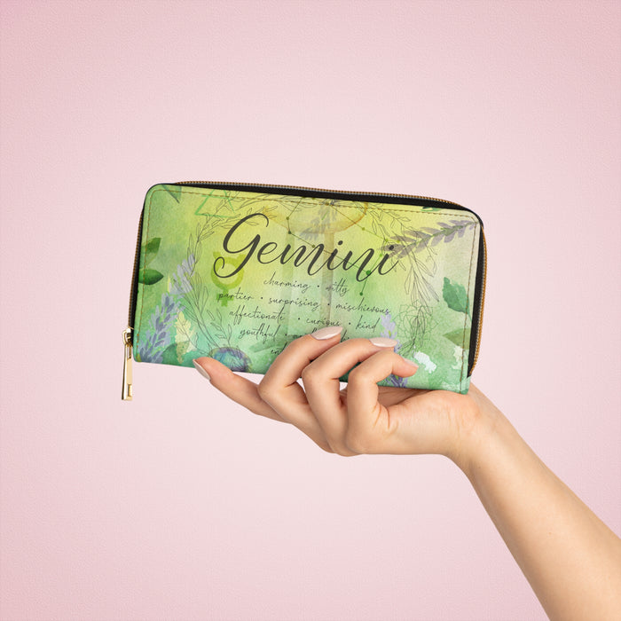 Gemini Zipper Wallet