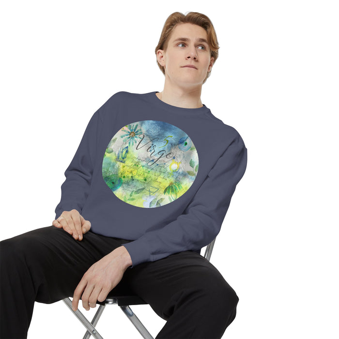 Virgo Unisex Garment-Dyed Sweatshirt