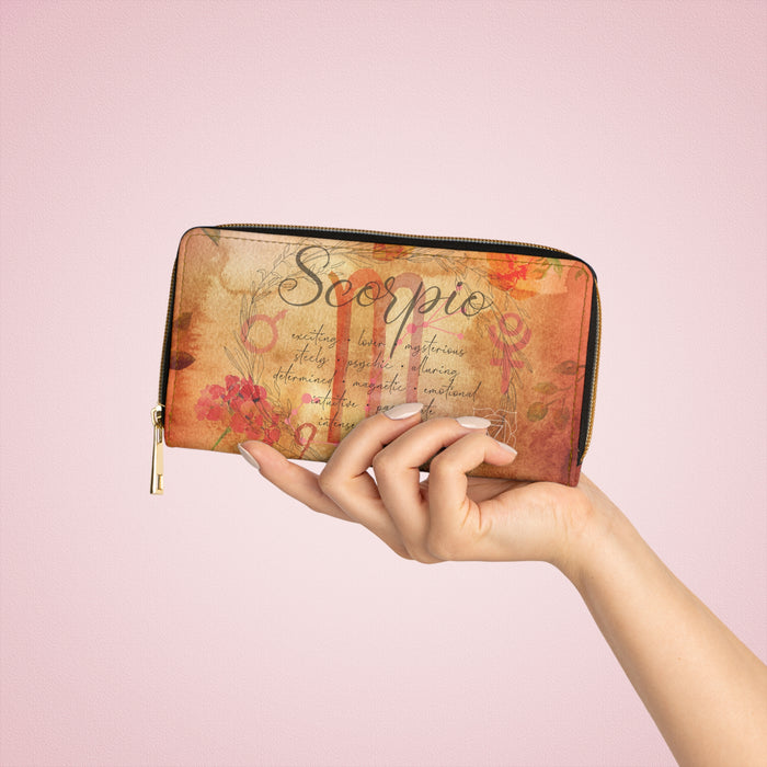 Scorpio Zipper Wallet