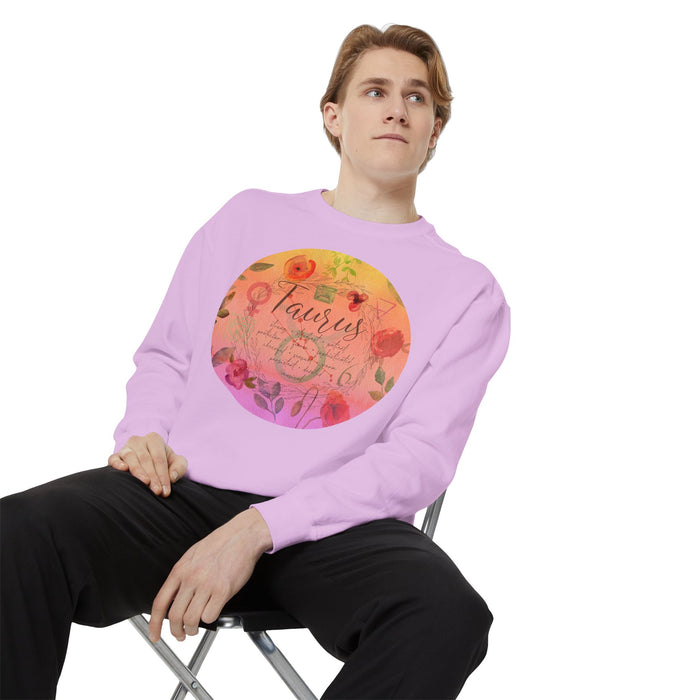 Taurus Unisex Garment-Dyed Sweatshirt