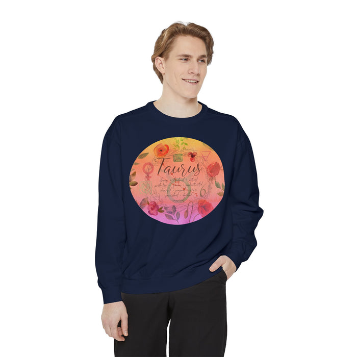 Taurus Unisex Garment-Dyed Sweatshirt