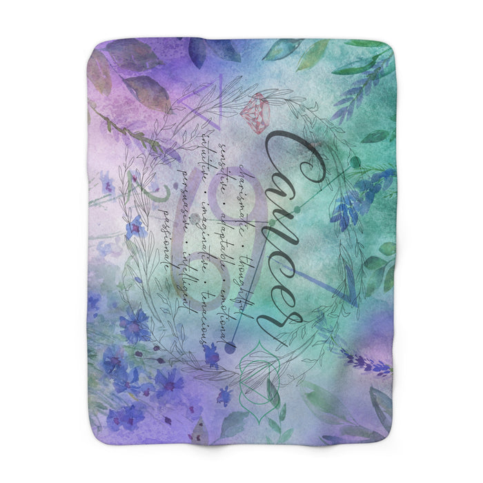 Cancer Sherpa Fleece Blanket