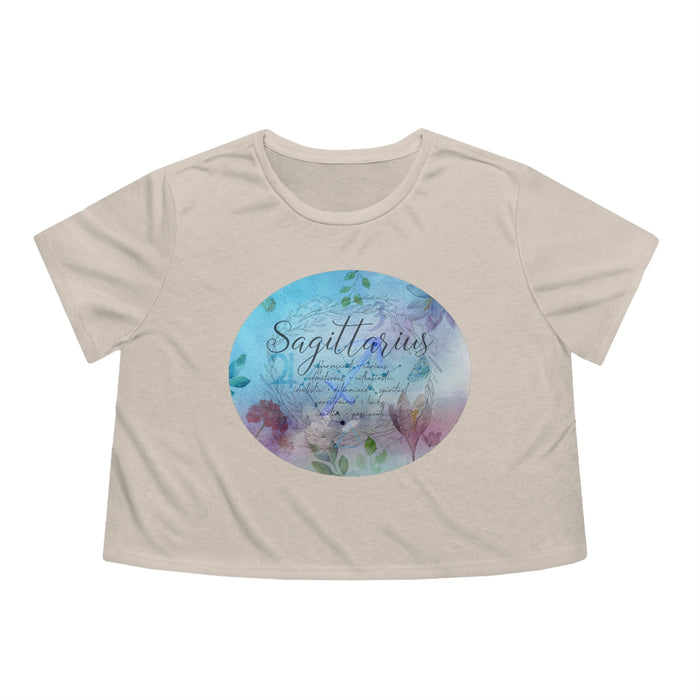 Sagittarius Women's Flowy Cropped Tee