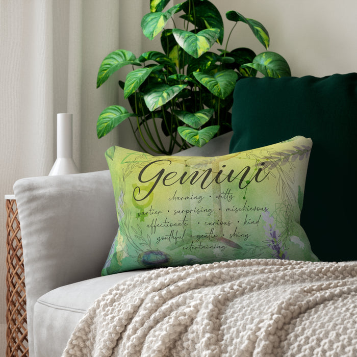 Gemini Spun Polyester Lumbar Pillow