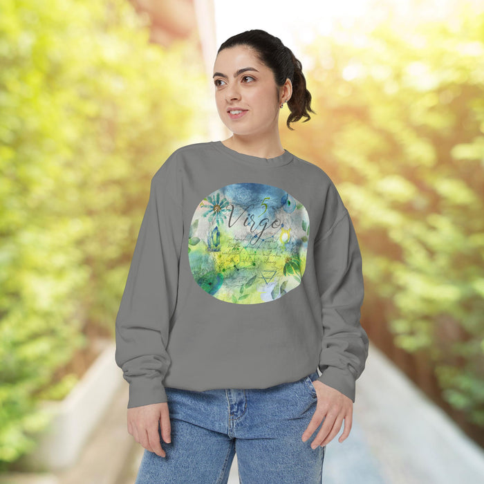 Virgo Unisex Garment-Dyed Sweatshirt