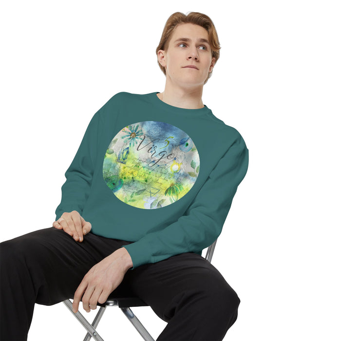 Virgo Unisex Garment-Dyed Sweatshirt