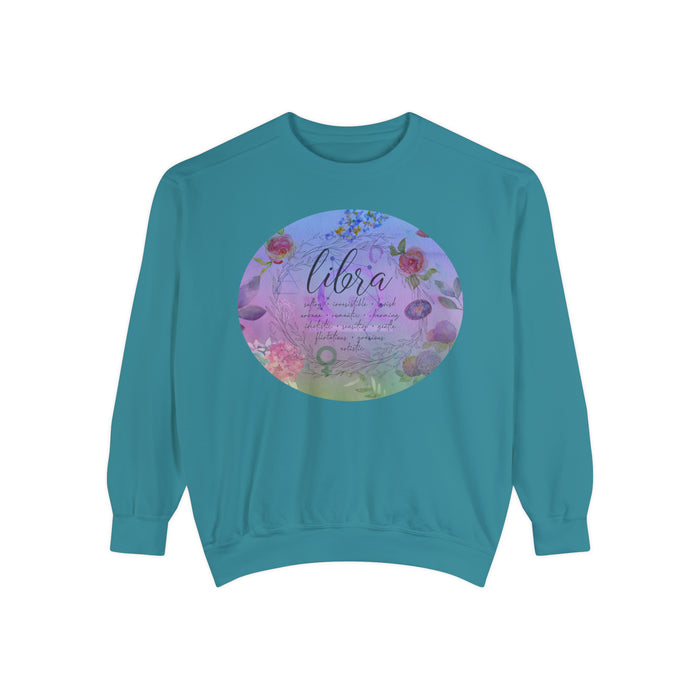 Libra Unisex Garment-Dyed Sweatshirt