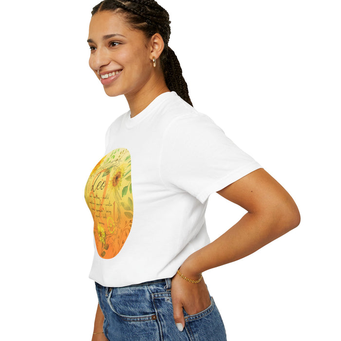 Leo Unisex Garment-Dyed T-shirt