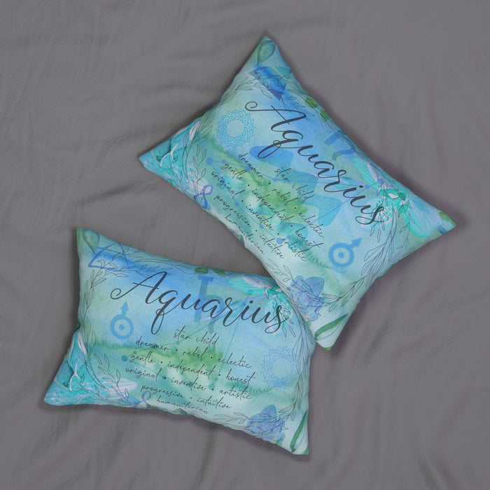 Aquarius Spun Polyester Lumbar Pillow