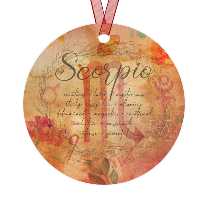 Scorpio Metal Ornaments