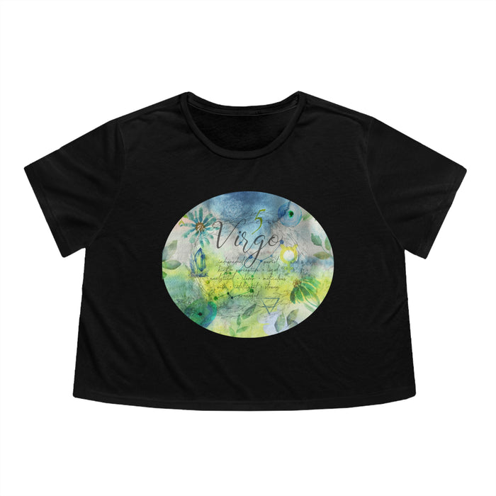 Virgo Women's Flowy Cropped Tee