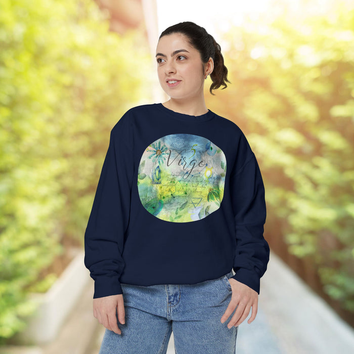 Virgo Unisex Garment-Dyed Sweatshirt