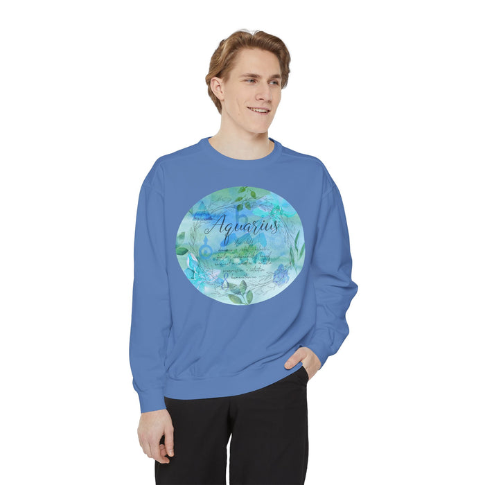 Aquarius Unisex Garment-Dyed Sweatshirt
