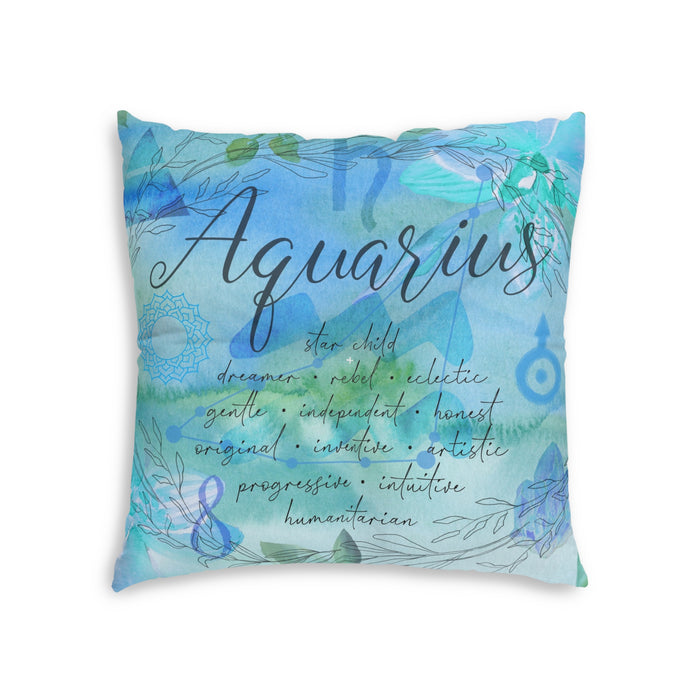 Aquarius Tufted Floor Pillow, Square
