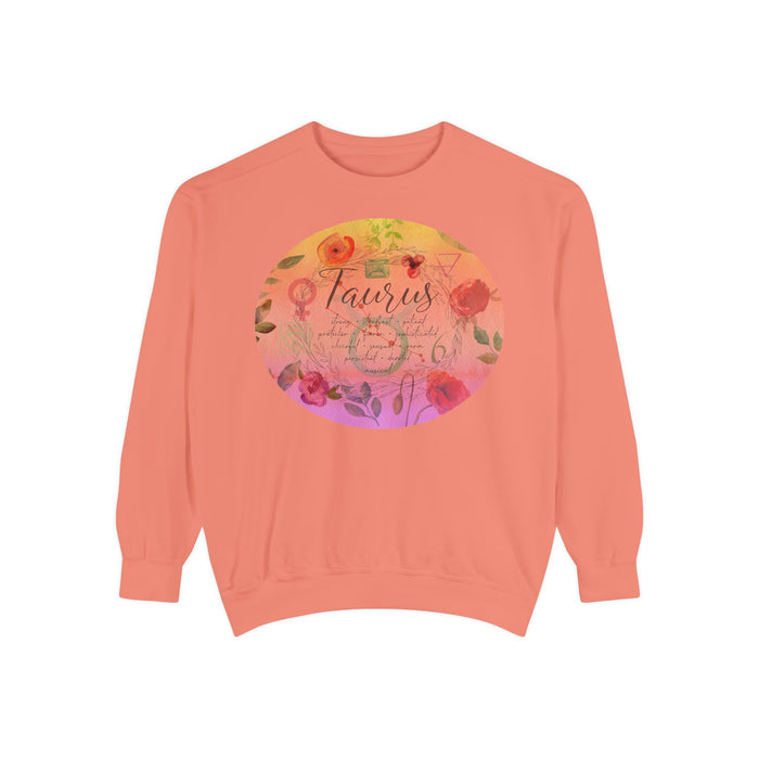 Taurus Unisex Garment-Dyed Sweatshirt