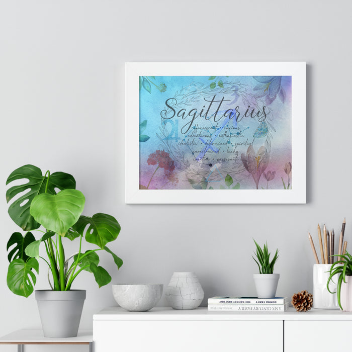 Sagittarius Framed Horizontal Poster