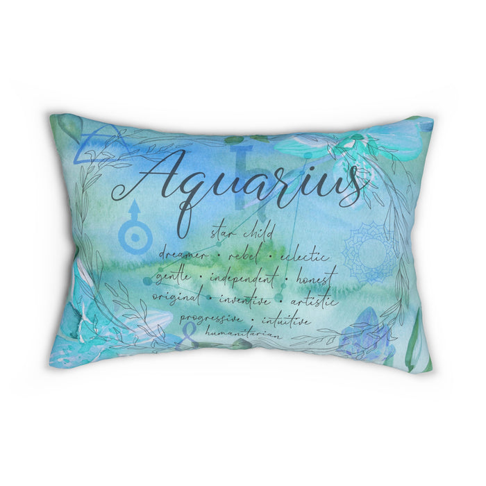 Aquarius Spun Polyester Lumbar Pillow