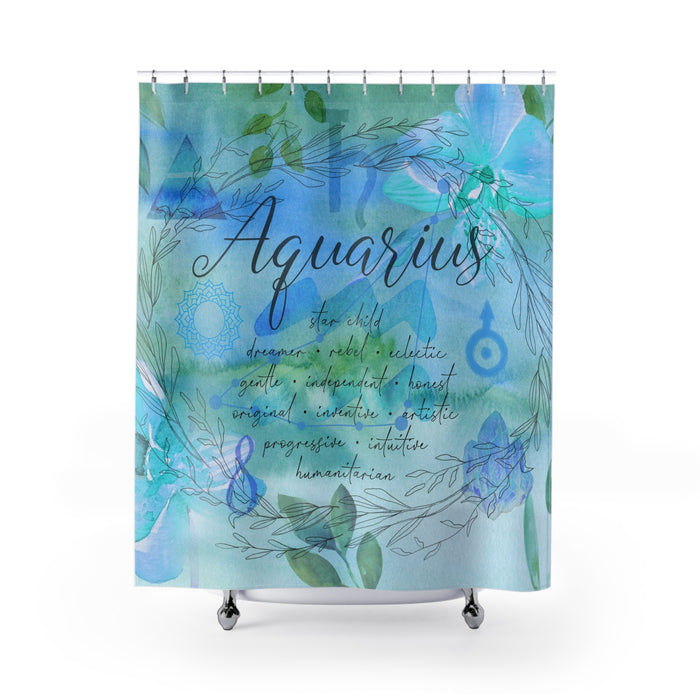 Aquarius Shower Curtains