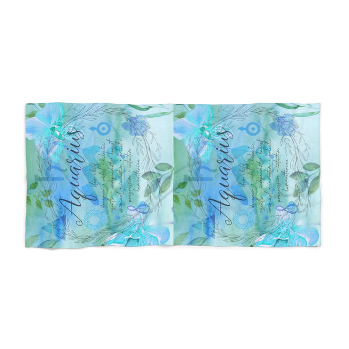 Aquarius Beach Towel