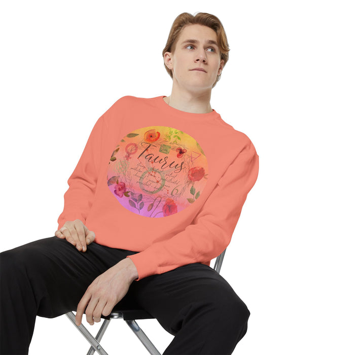 Taurus Unisex Garment-Dyed Sweatshirt