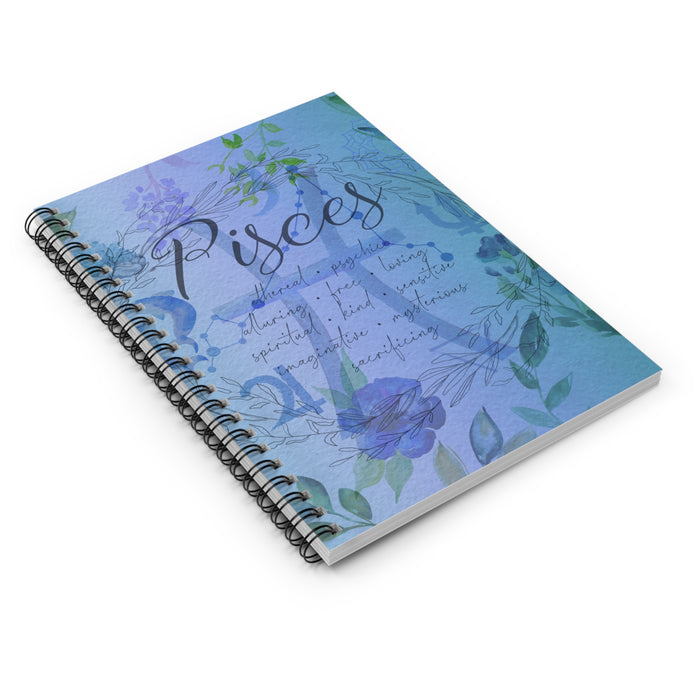 Pisces Spiral Notebook - Ruled Line