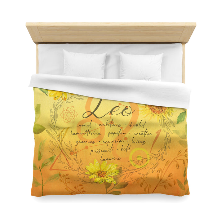 Leo Microfiber Duvet Cover