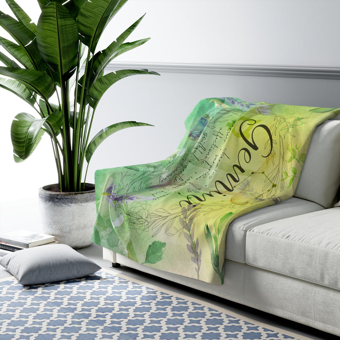 Gemini Sherpa Fleece Blanket