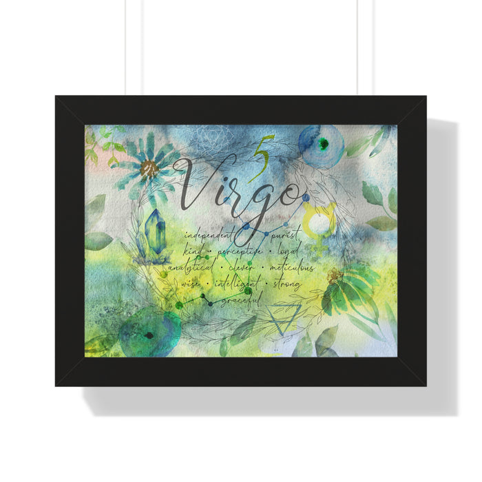 Virgo Framed Horizontal Poster
