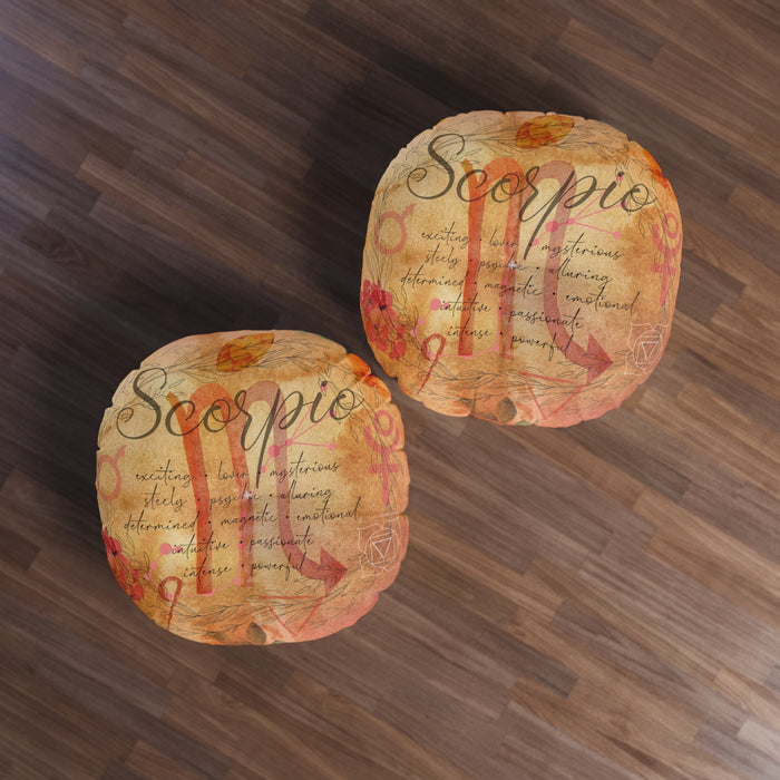 Scorpio Tufted Floor Pillow, Round