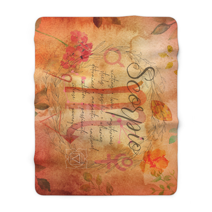 Scorpio Sherpa Fleece Blanket