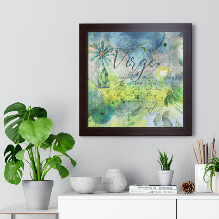 Virgo Framed Horizontal Poster