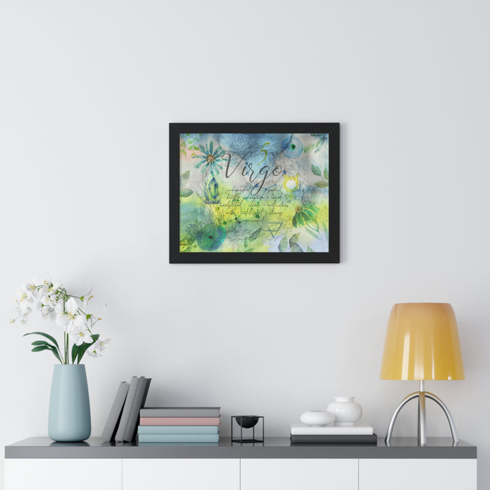 Virgo Framed Horizontal Poster