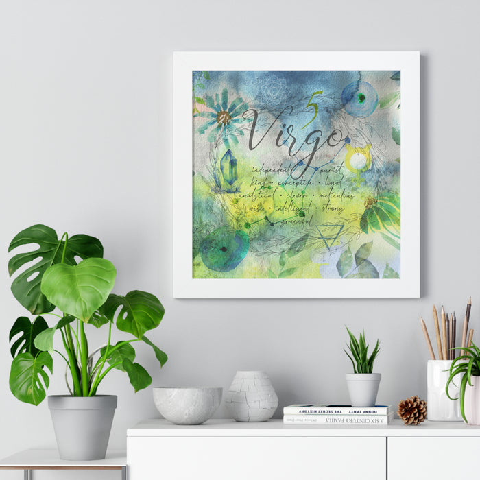 Virgo Framed Horizontal Poster