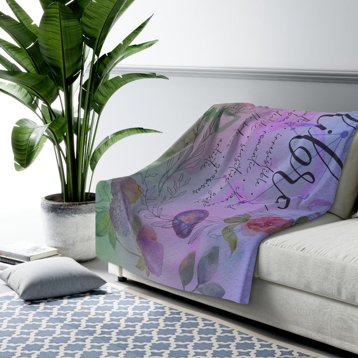 Libra Sherpa Fleece Blanket