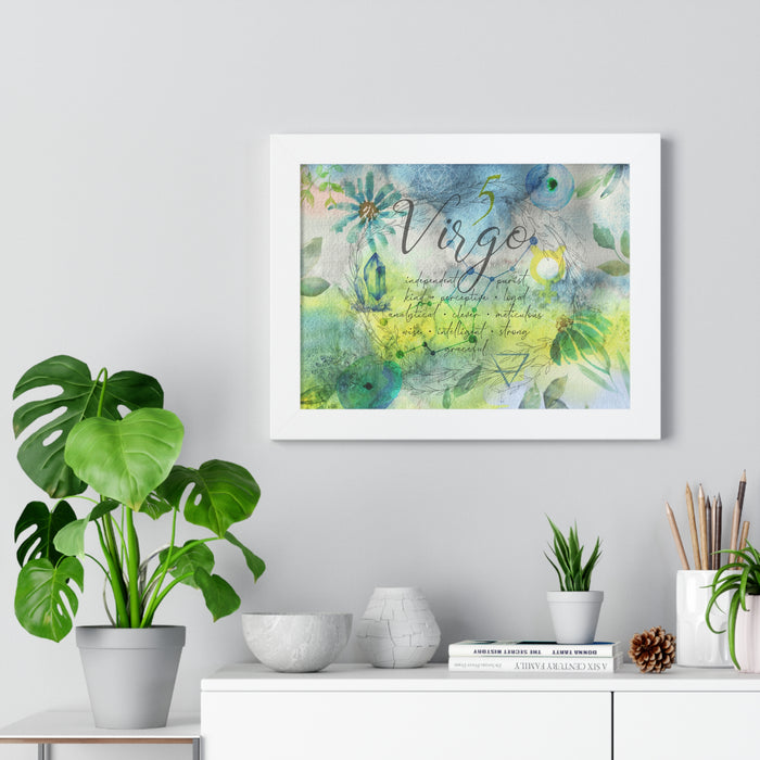 Virgo Framed Horizontal Poster