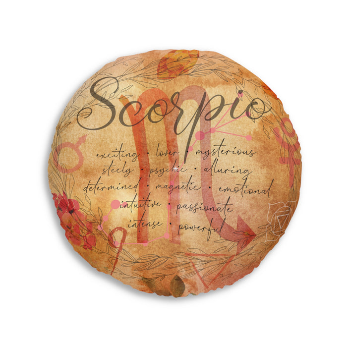 Scorpio Tufted Floor Pillow, Round