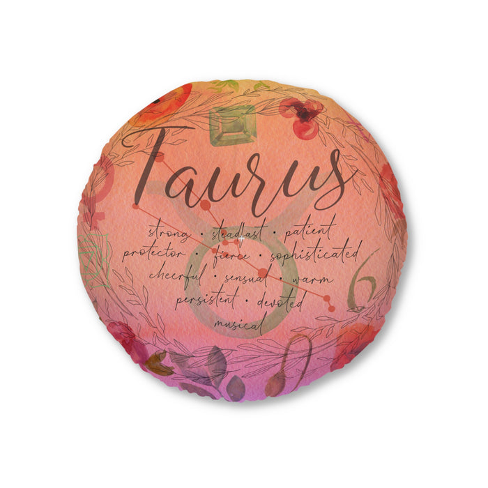 Taurus Tufted Floor Pillow, Round