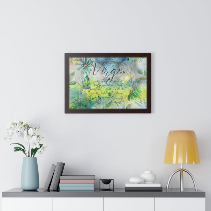 Virgo Framed Horizontal Poster