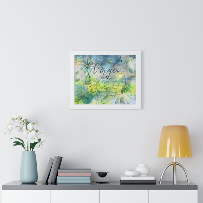 Virgo Framed Horizontal Poster