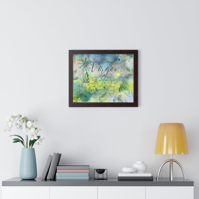Virgo Framed Horizontal Poster