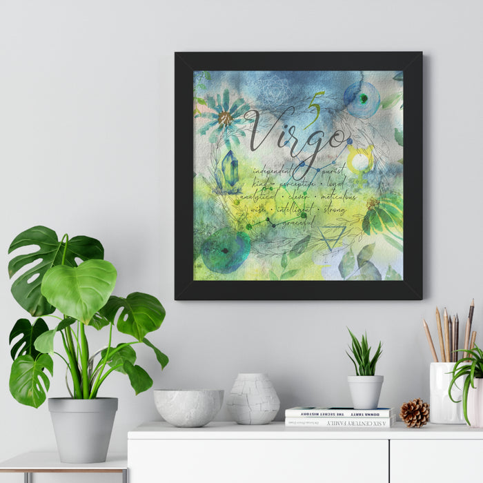 Virgo Framed Horizontal Poster