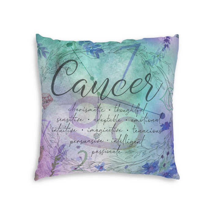 Cancer Tufted Floor Pillow, Square
