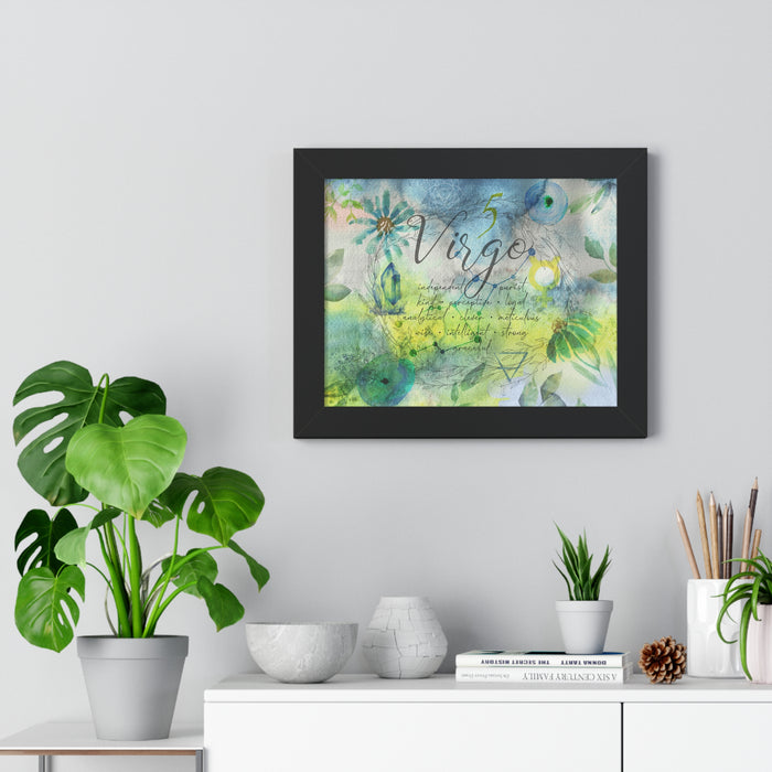 Virgo Framed Horizontal Poster