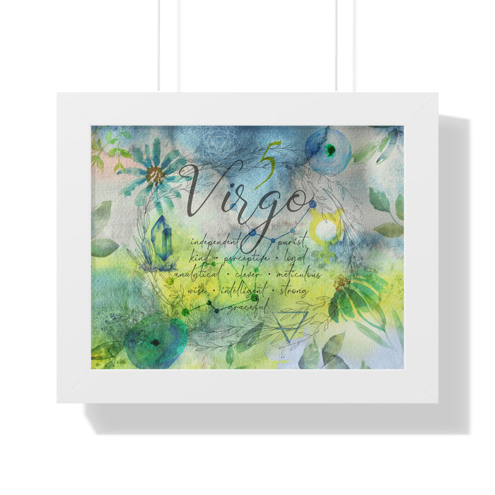 Virgo Framed Horizontal Poster