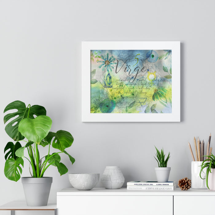 Virgo Framed Horizontal Poster