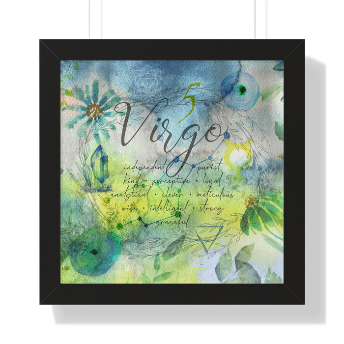 Virgo Framed Horizontal Poster