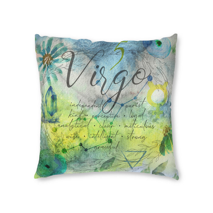 Virgo Tufted Floor Pillow, Square